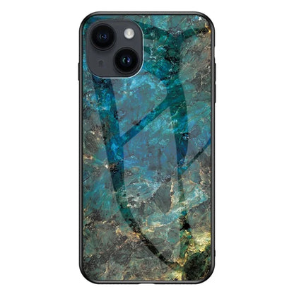 iPhone 15 Plus Case Emerald Marble Tempered