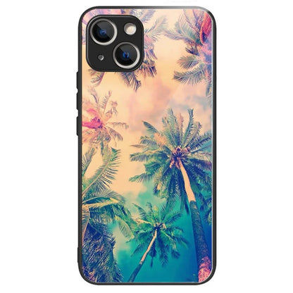 iPhone 15 Plus Case Tempered Glass Palm Tree