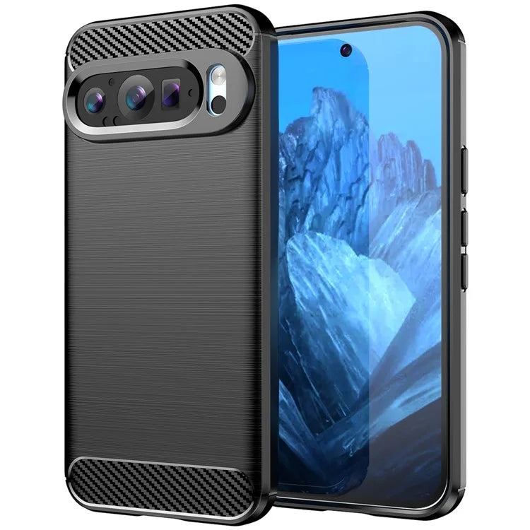 Pixel 9 Case Brushed Surface Carbon Fiber