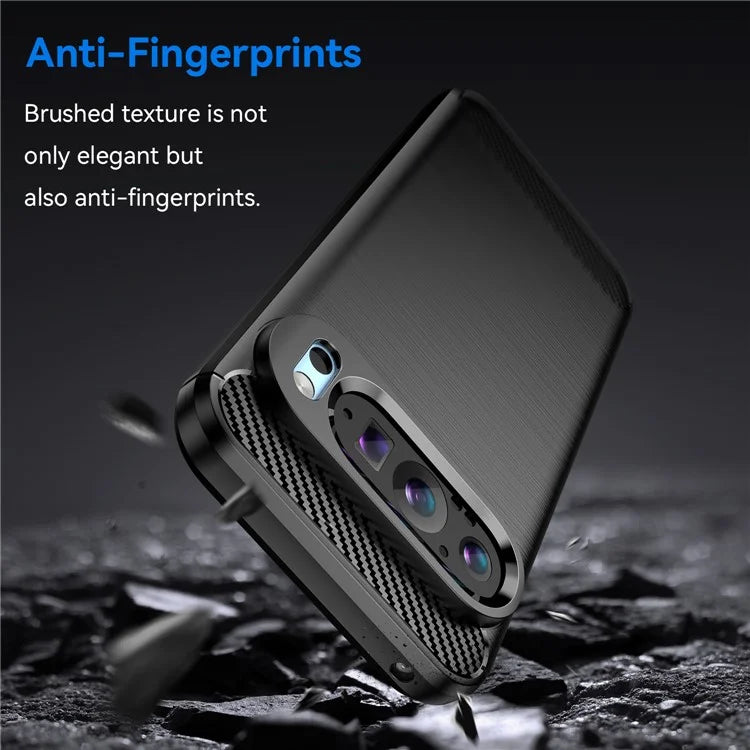 Pixel 9 Case Brushed Surface Carbon Fiber