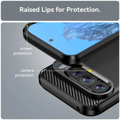 Pixel 9 Case Brushed Surface Carbon Fiber