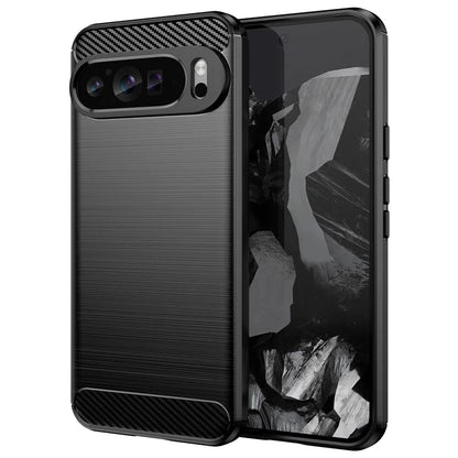 Pixel 9 Pro XL Case Brushed Surface Carbon Fiber