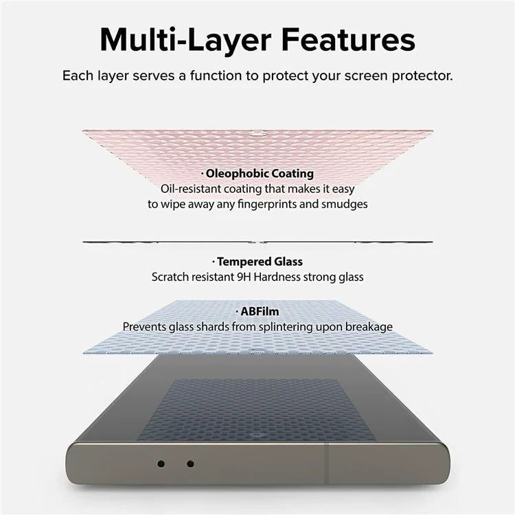 Samsung Tempered Glass Screen Protector Kit Premium