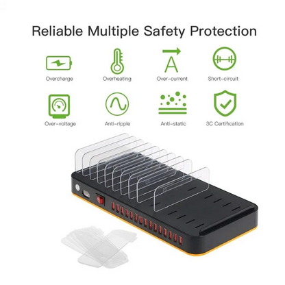 15 Port USB Charging Station