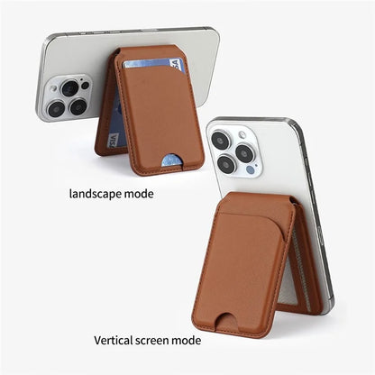 Built-In Stand Leather Magnetic Card Wallet 1.0